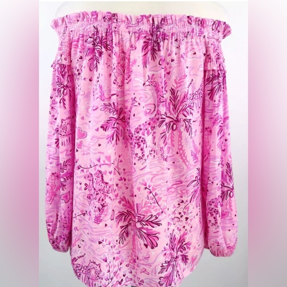 Lilly Pulitzer Ruffle Off the shoulder top (Size XXS) - Picture 7 of 12
